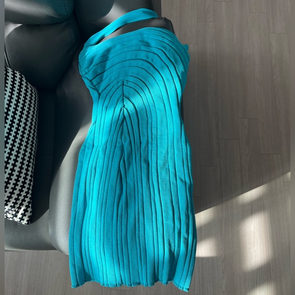 Hanifa Dresses & Skirts - Hanifa Blue Knit Dress